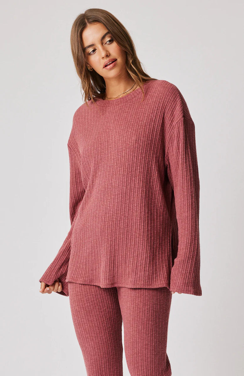 Eva Knit Top Berry Hype Dunedin
