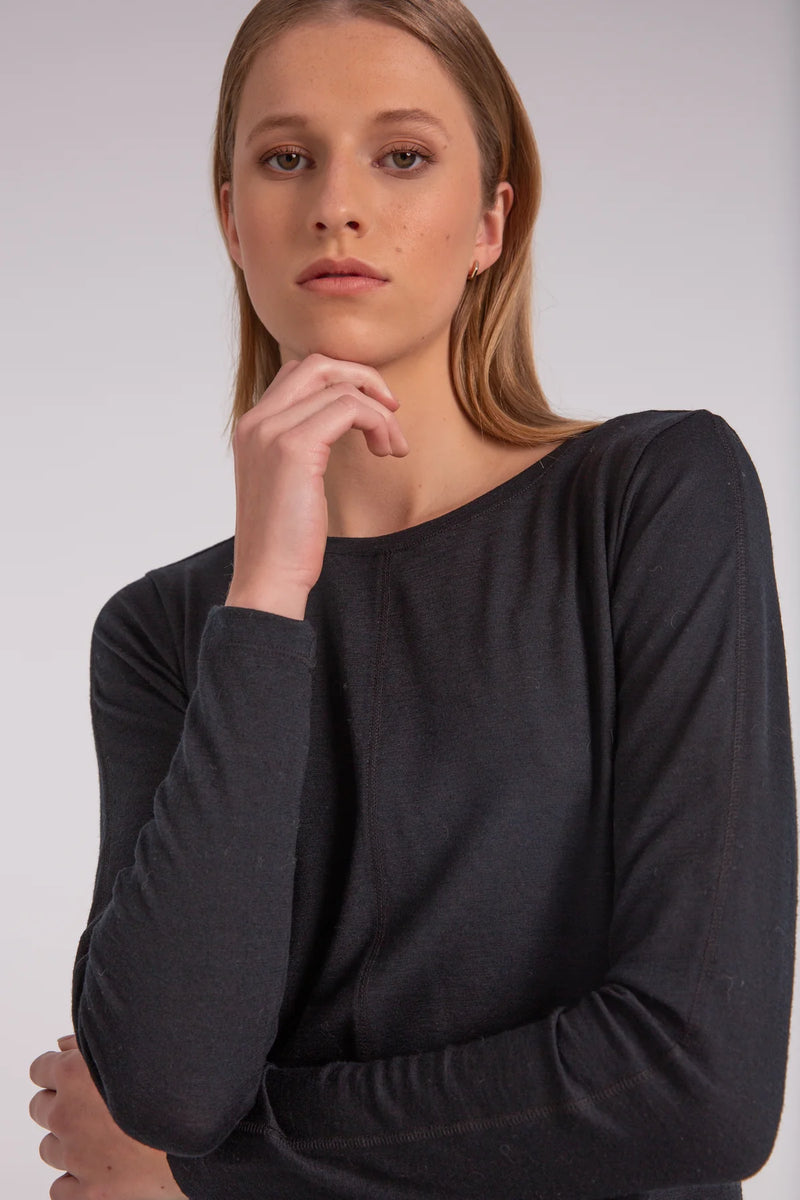 Level Dress Black Merino Hype Dunedin