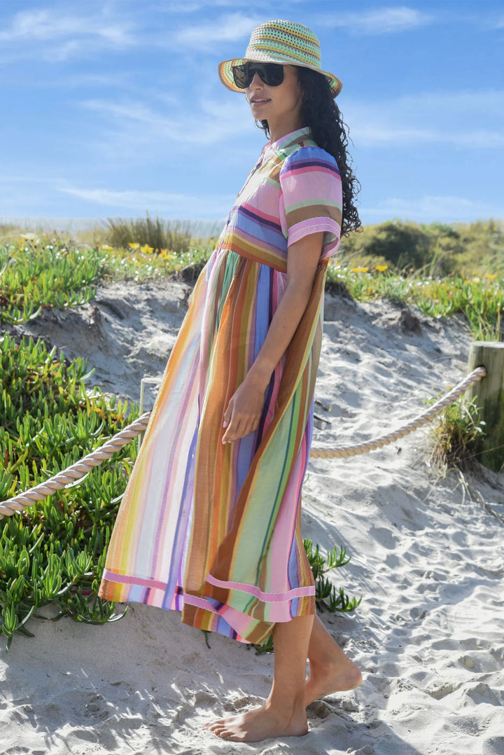 Round And Round Dress | Candy Stripe