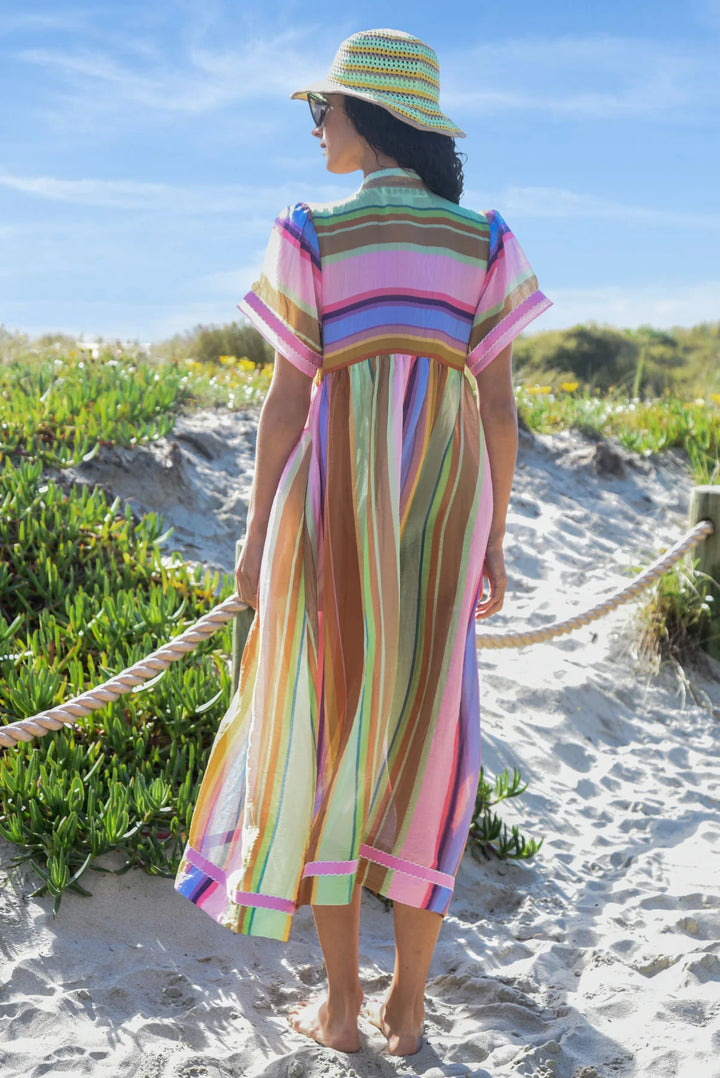Round And Round Dress | Candy Stripe