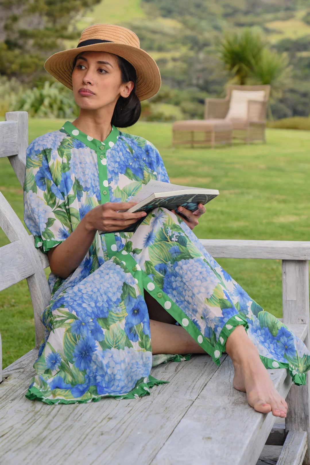 Don't Make Waves Dress | Hydrangea