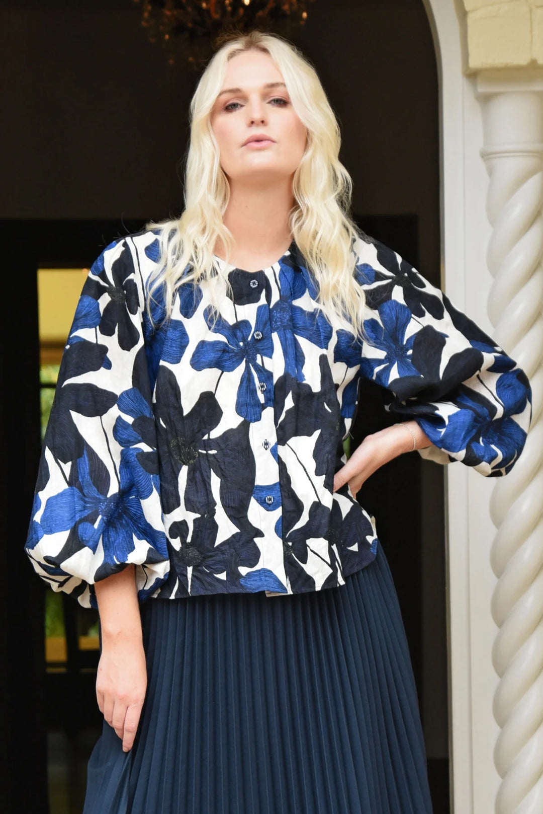 Happy To Be Here Shirt | Navy