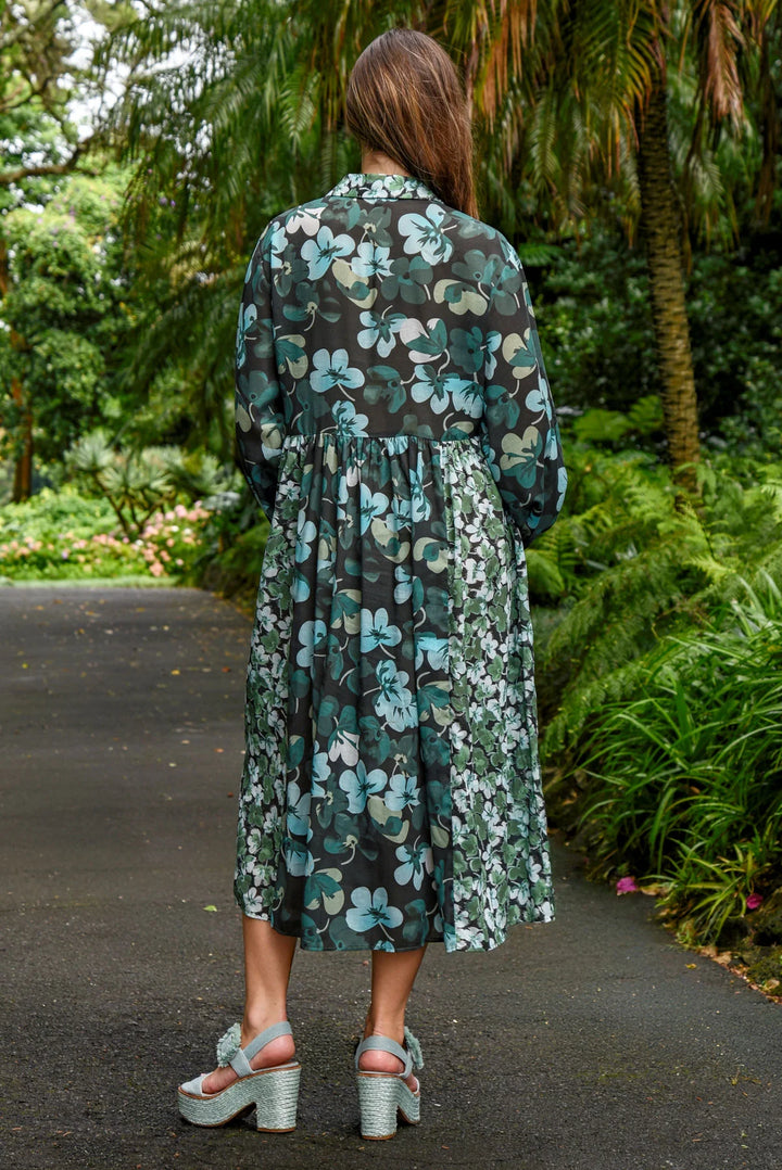 One For The Books Dress | Green Floral