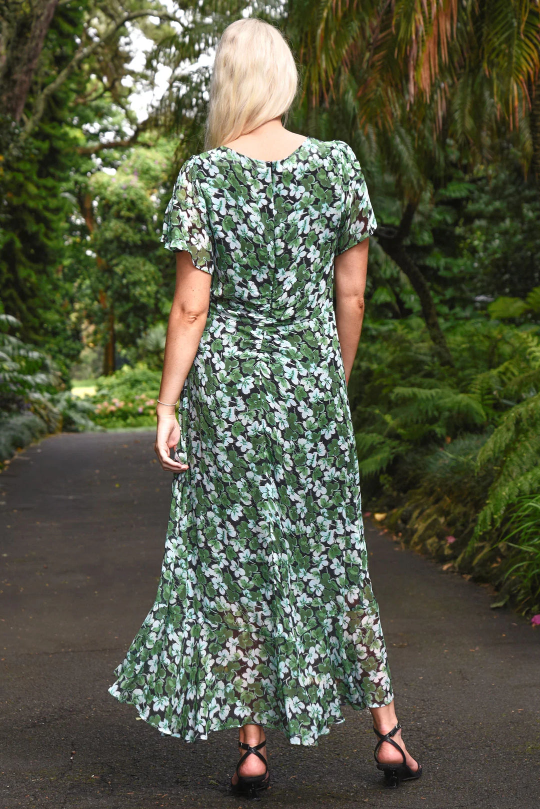 It's A New Day Dress | Green Floral