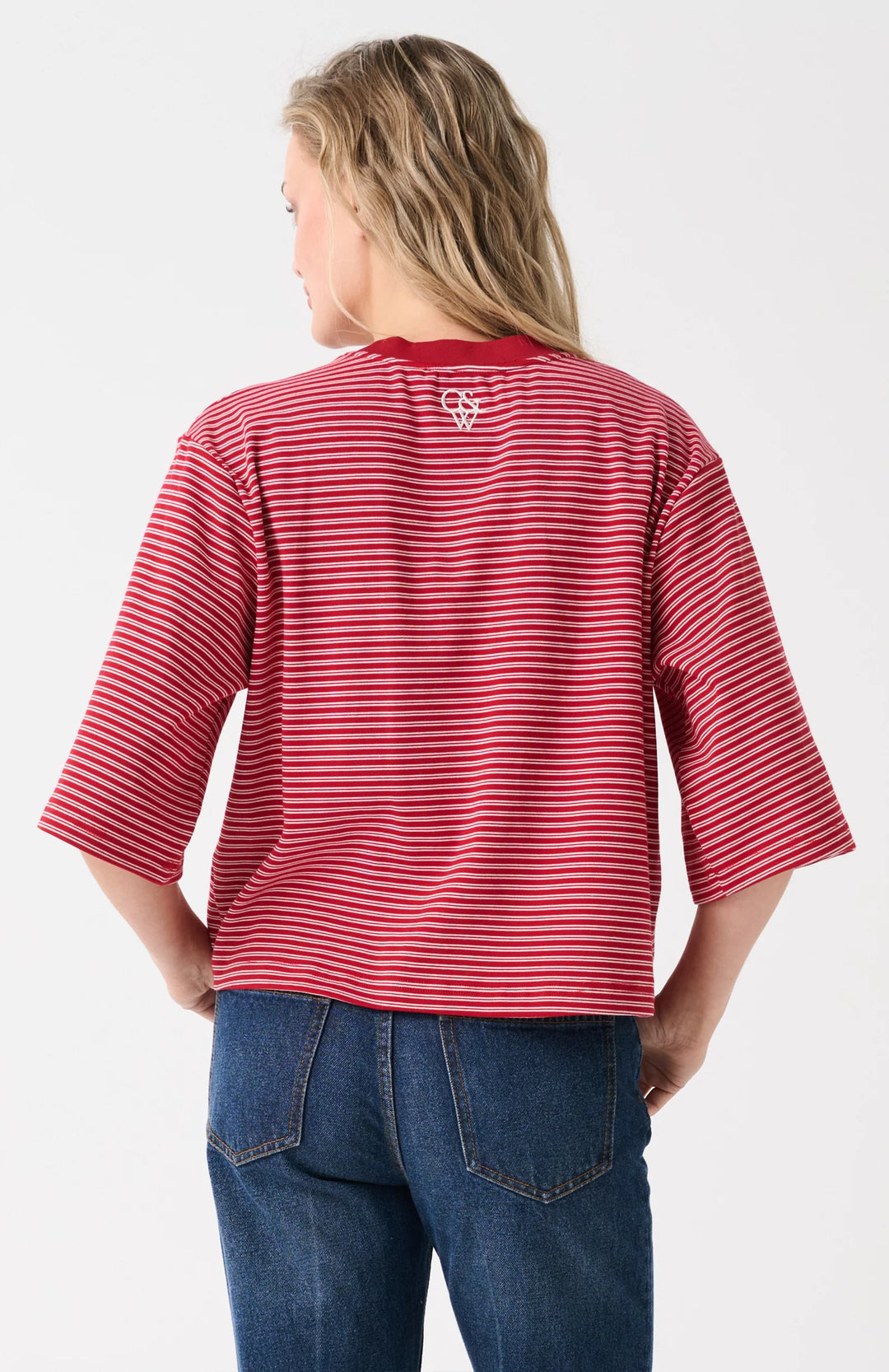 Hallie Tee | Red Stripe
