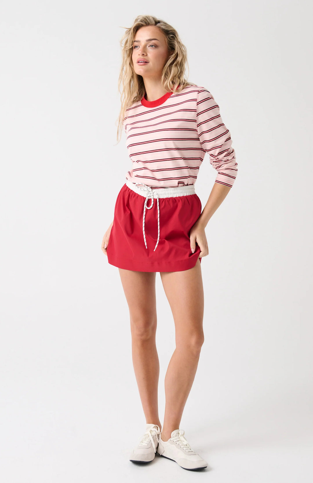 Felix Longsleeeve | Red/Pink Stripe