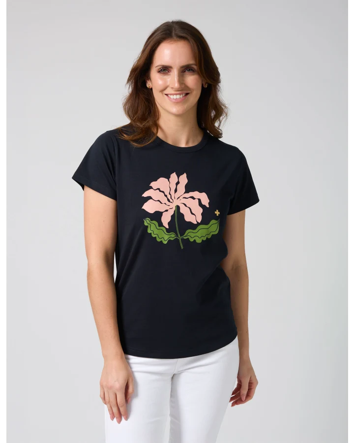 Classic Tee | Navy Blushing Blooms