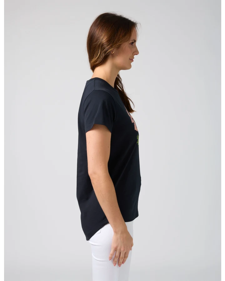 Classic Tee | Navy Blushing Blooms