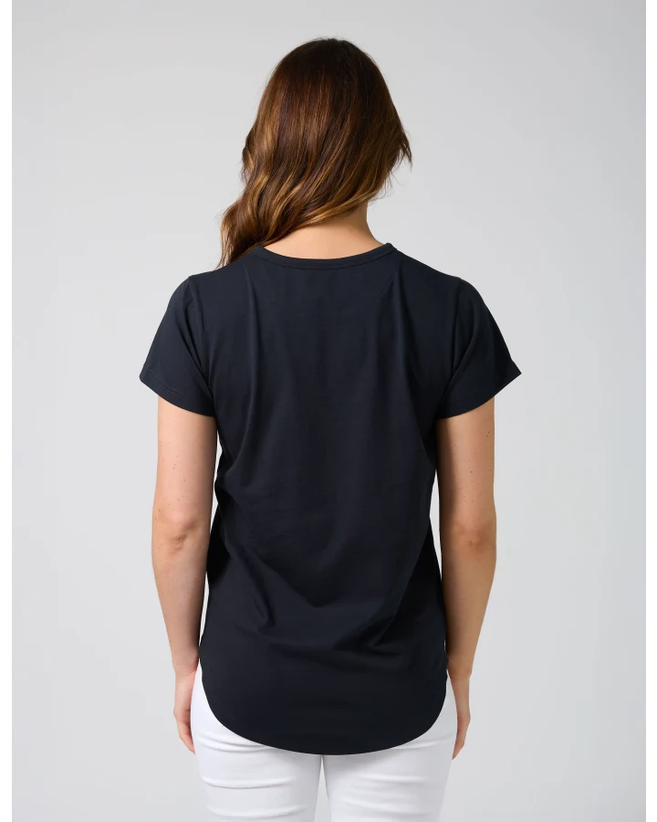 Classic Tee | Navy Blushing Blooms