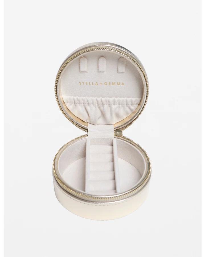 Jewellery Box Large Round | Gold