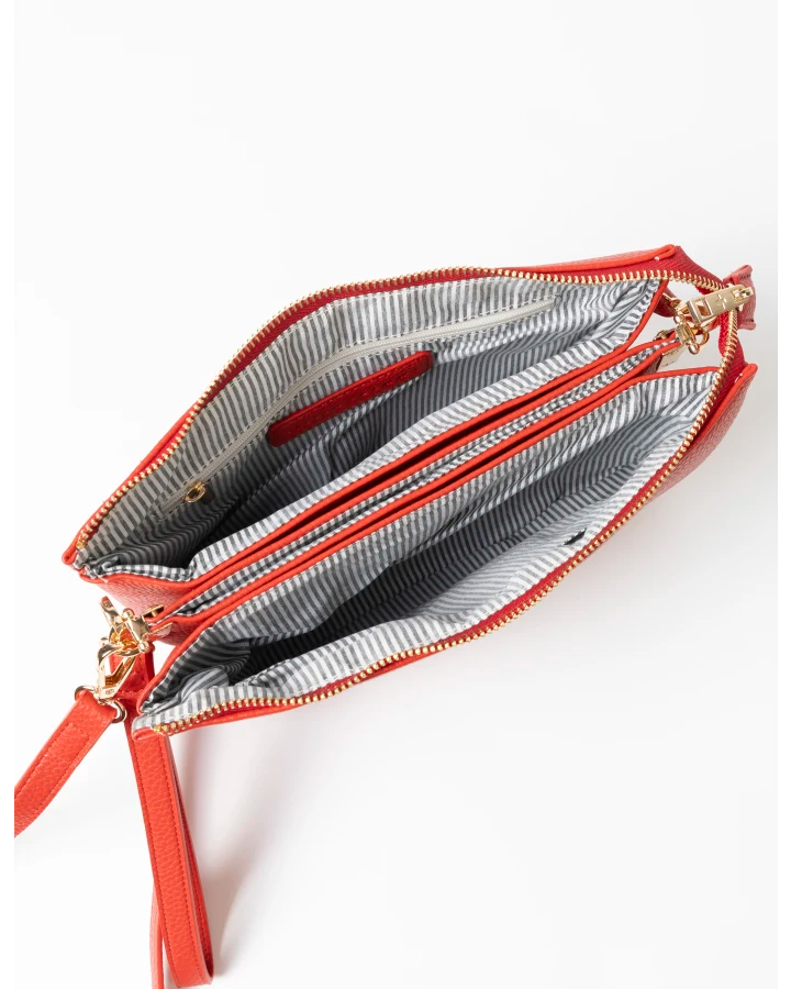 Frankie Multi Pouch Bag | Red Rouge
