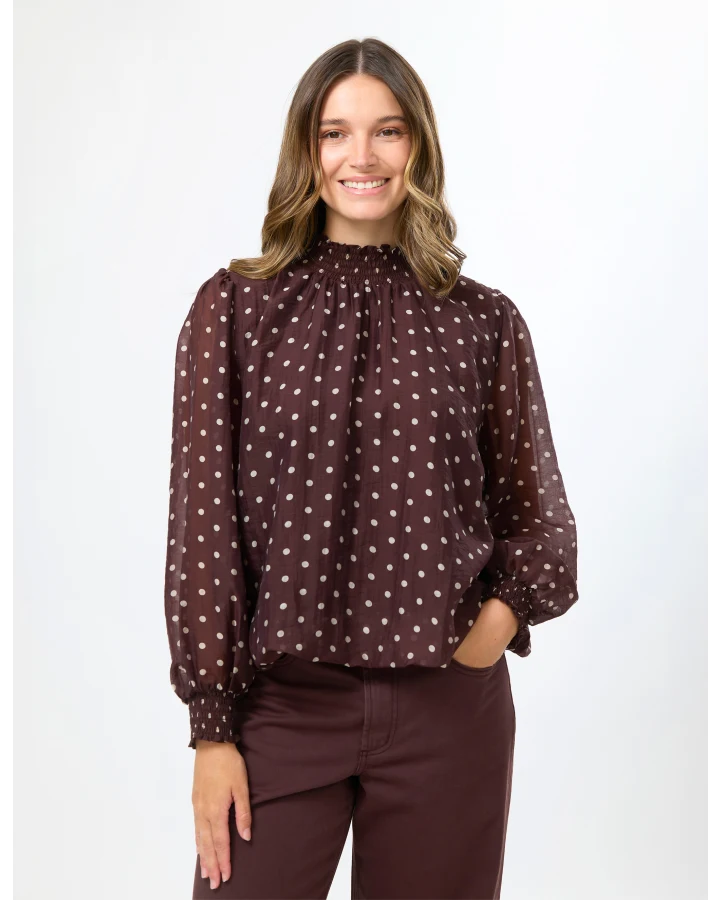 Sue Blouse | Choc Spot