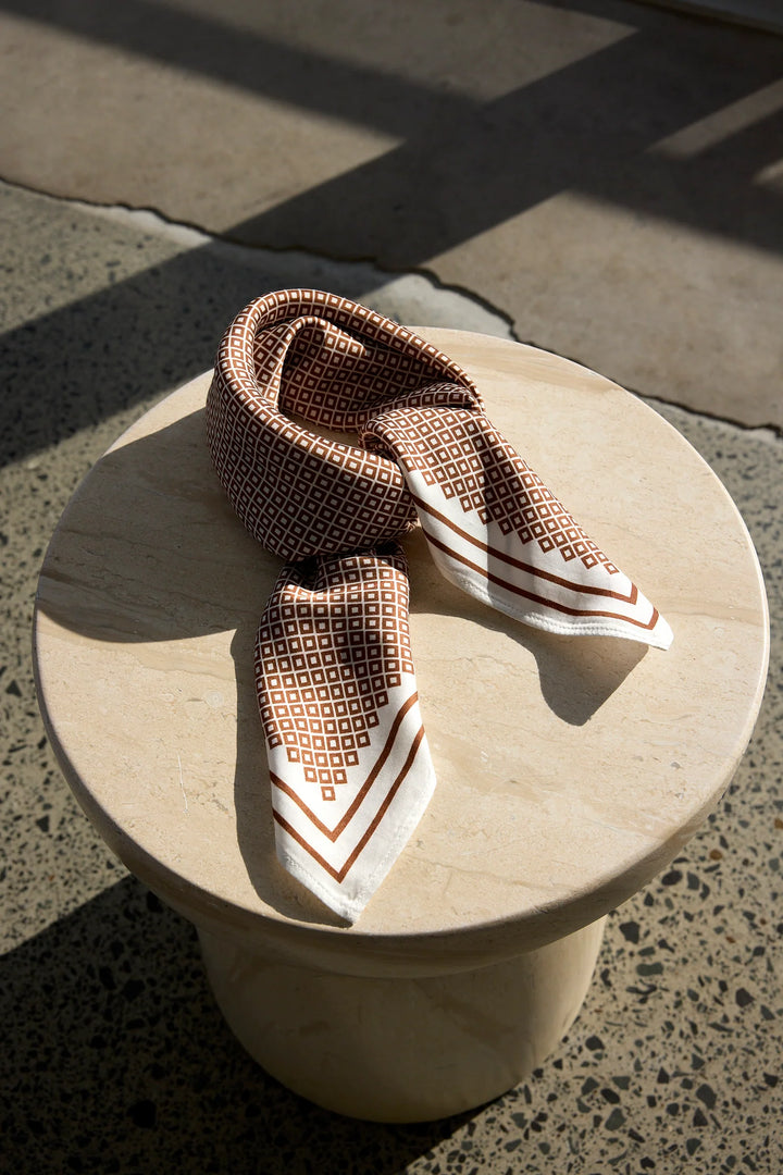 Prism Print Scarf | Spice