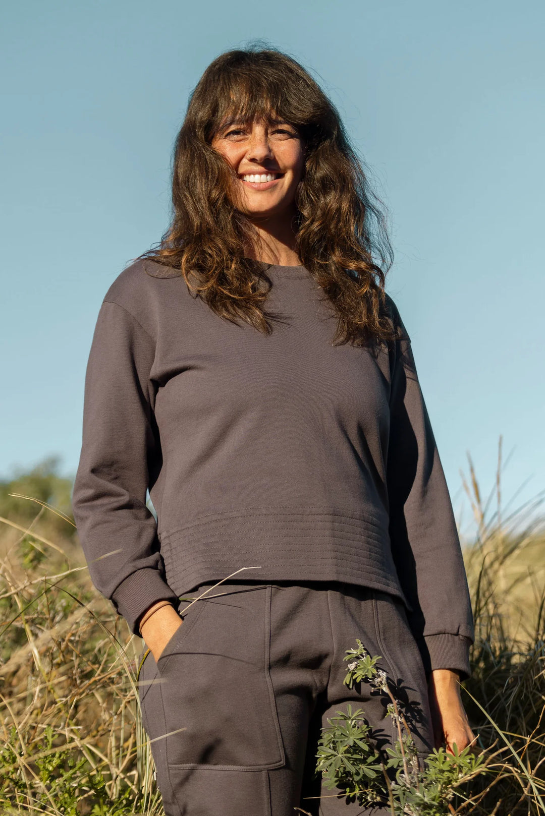 Edie Sweatshirt | Charcoal