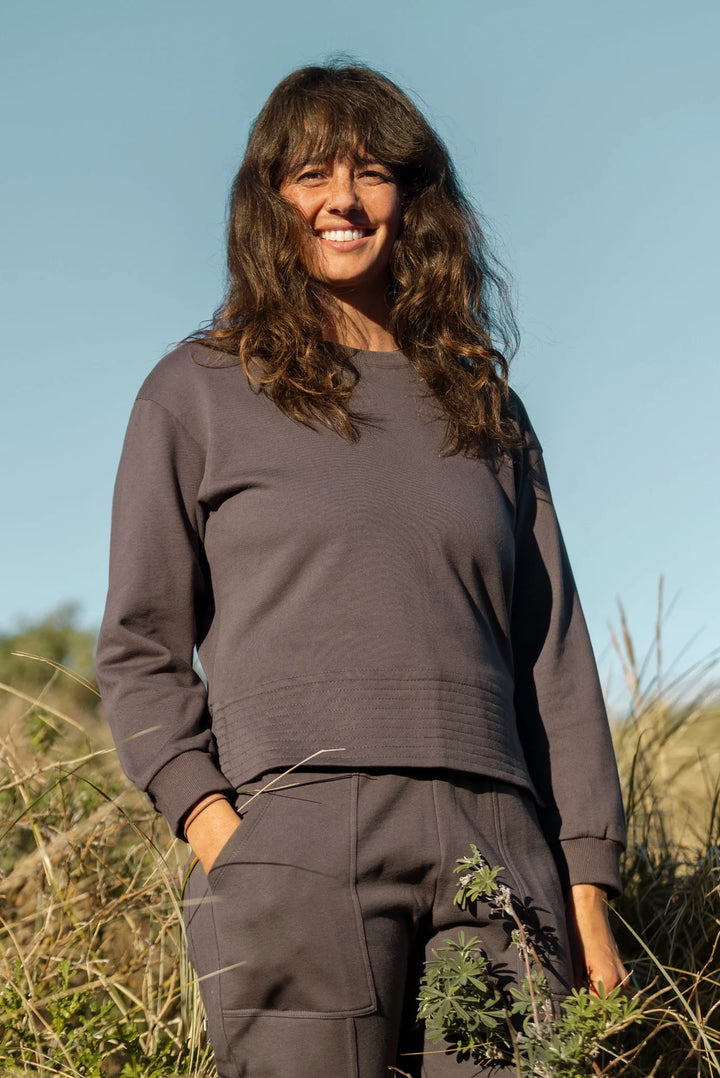 Edie Sweatshirt | Charcoal