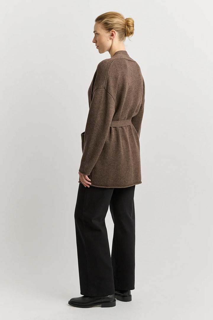 Relaxed Knit Cardigan | Mocha