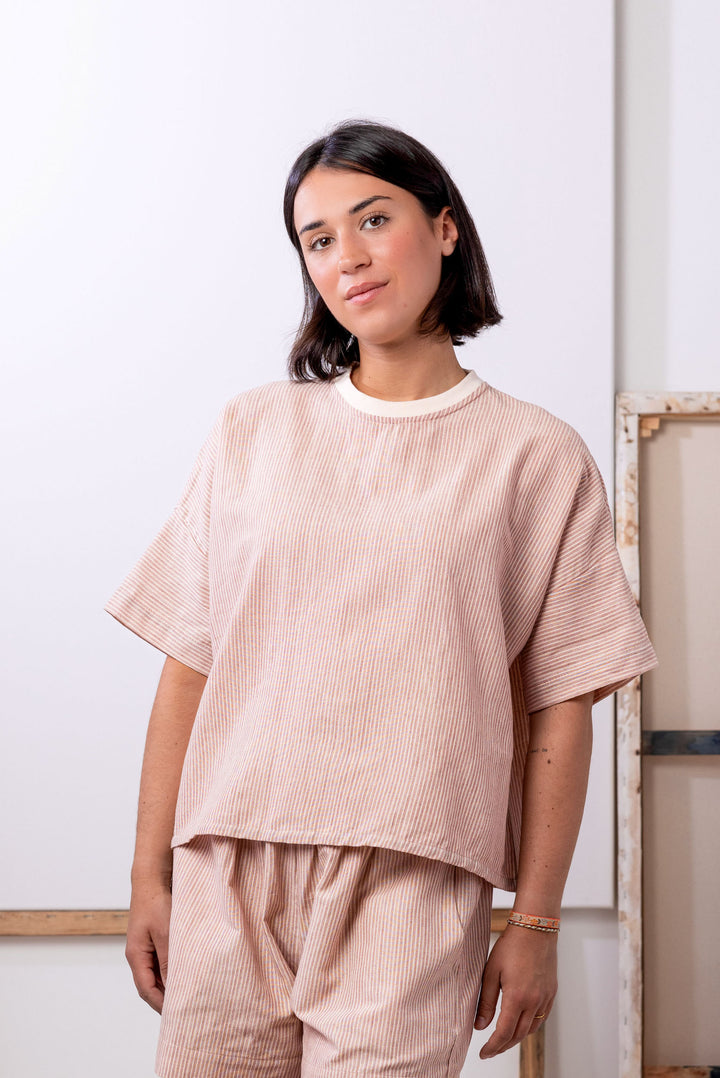 Joy Top | Pink Stripe
