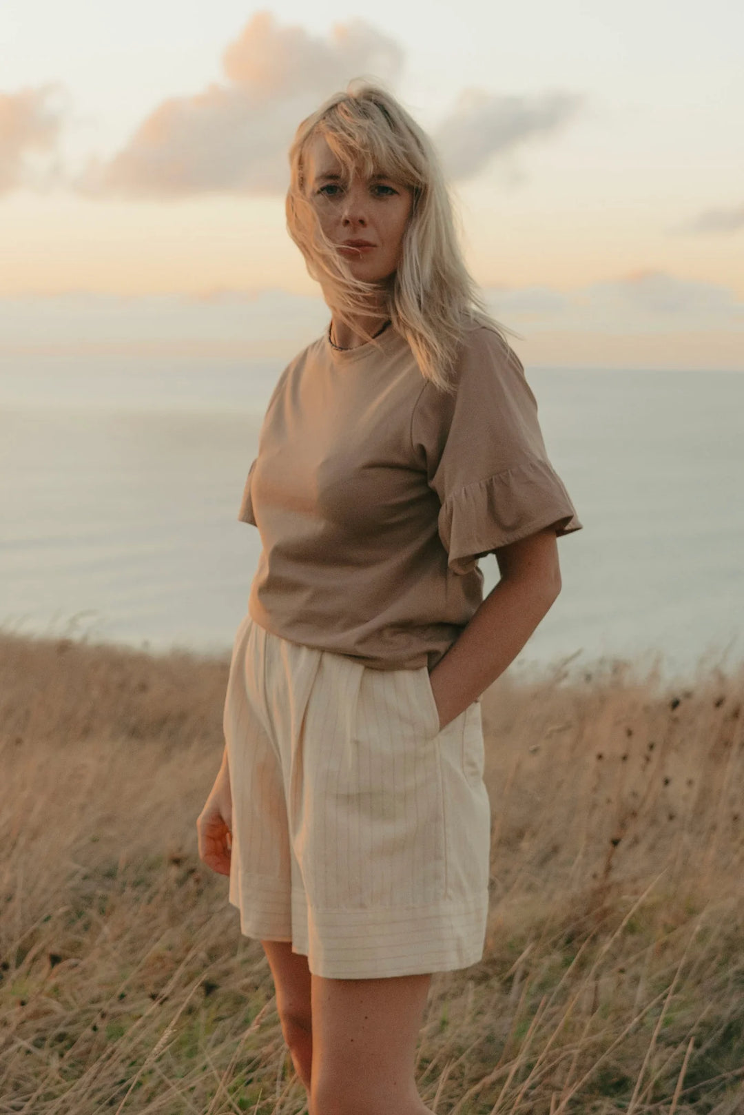 Tomorrow Shorts | Natural Stripe