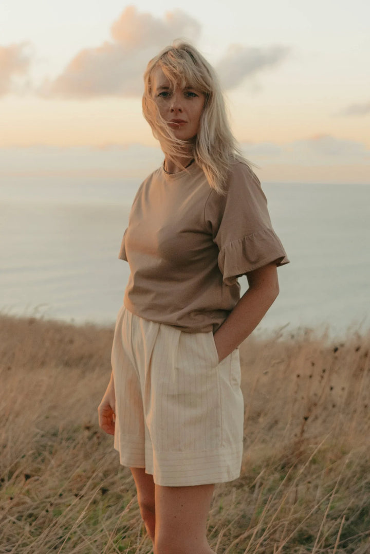 Tomorrow Shorts | Natural Stripe