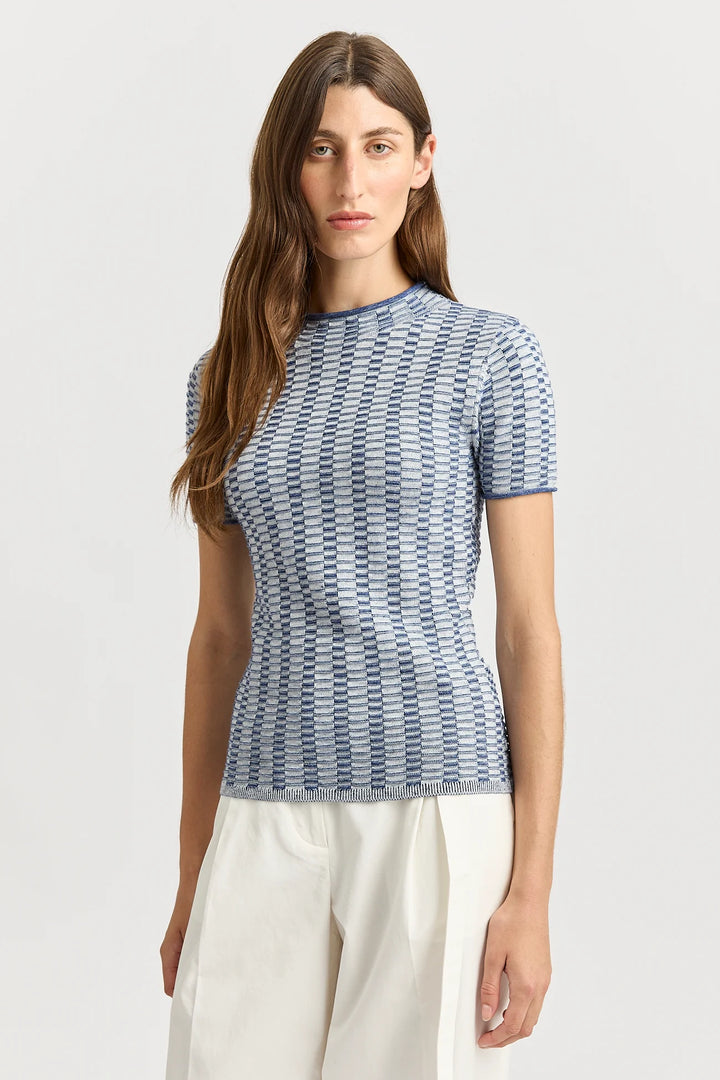 Surface Stitch Top | Marine