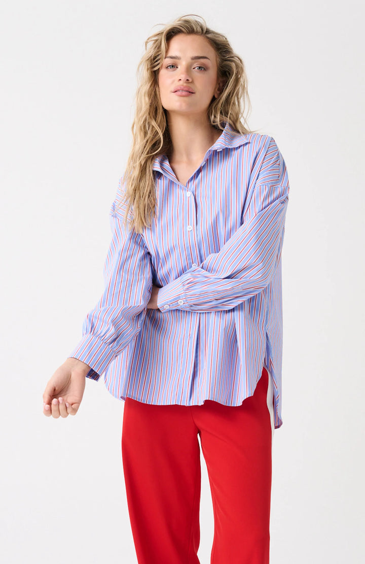 Darby Shirt | Cornflower Stripe