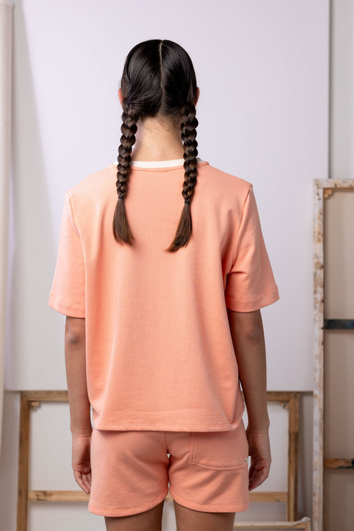 Buddy Sweatshirt Tee | Peony