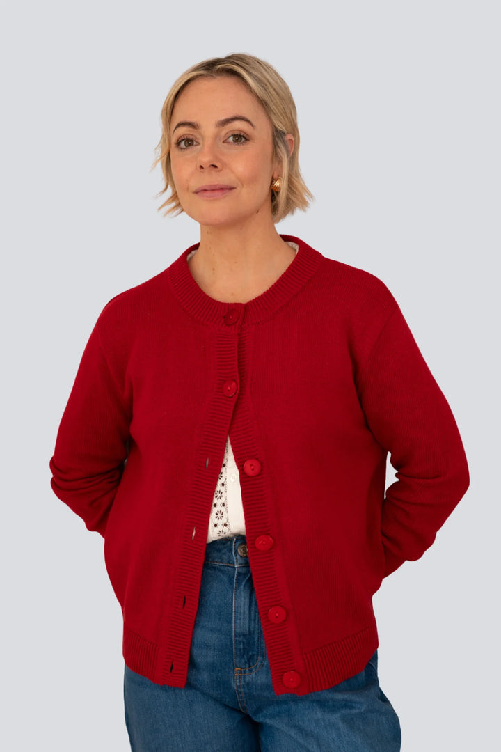 Ruby Cardigan | Red