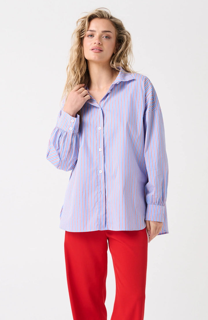 Darby Shirt | Cornflower Stripe