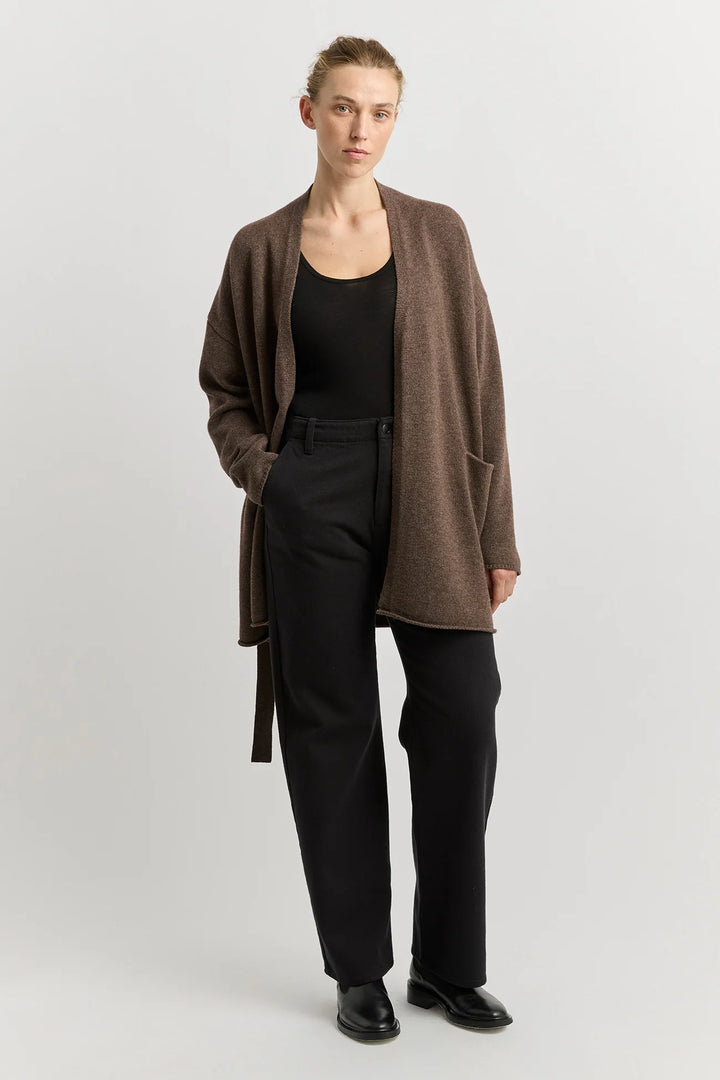 Relaxed Knit Cardigan | Mocha