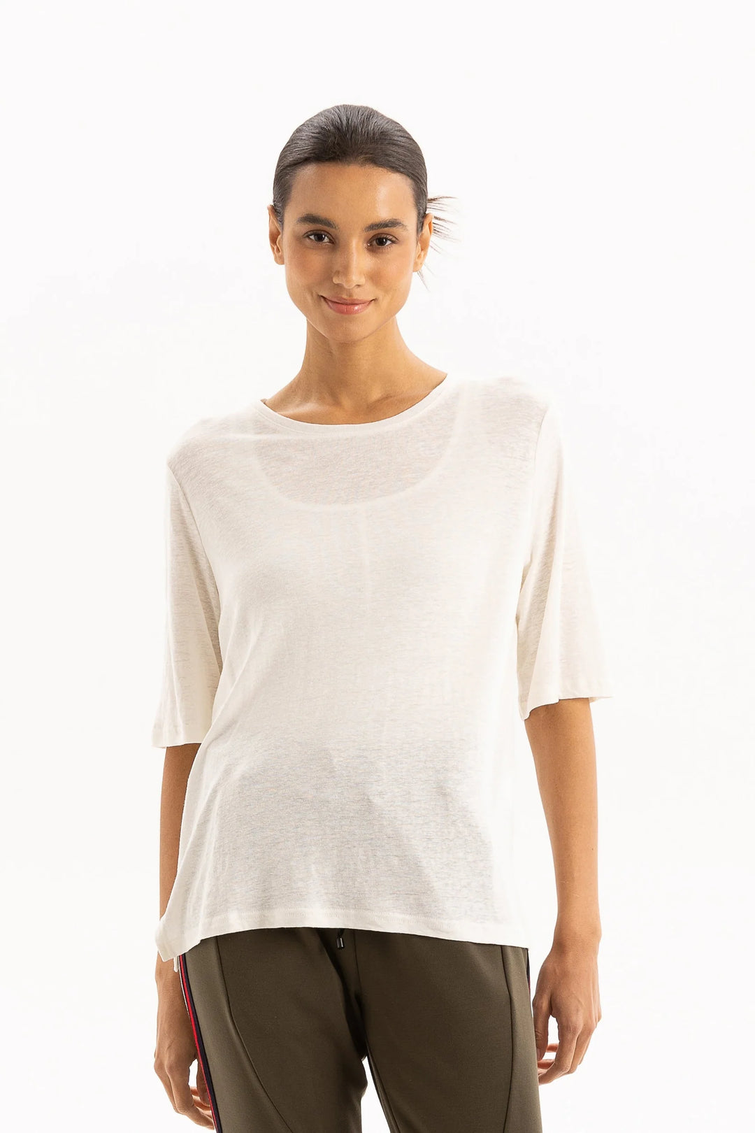 Linen Tee | White