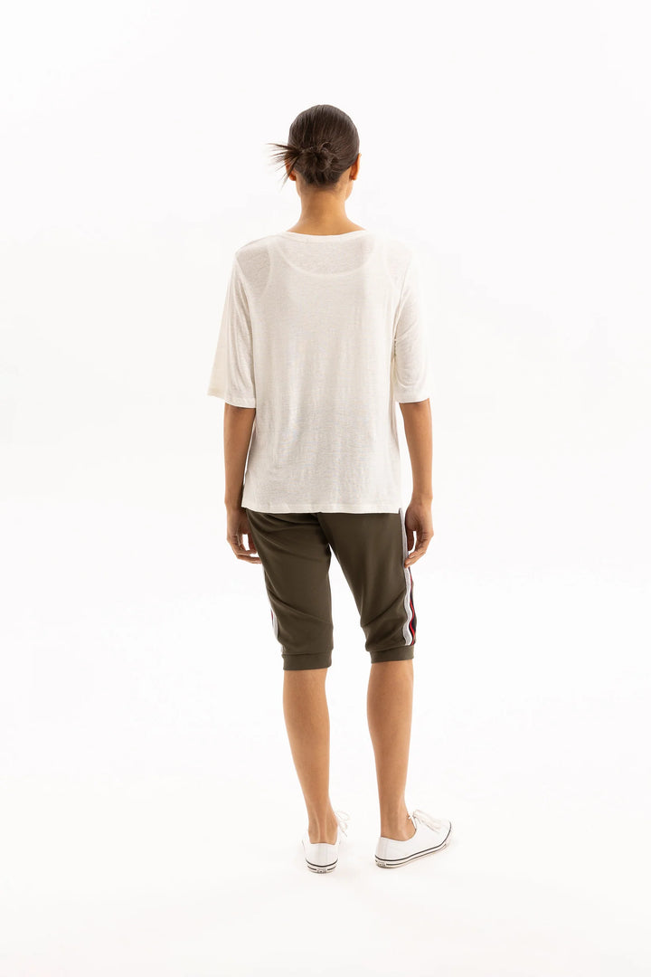 Linen Tee | White