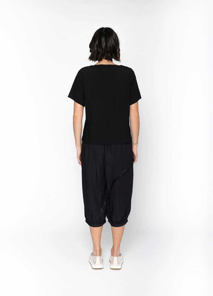 Dallas Top | Black/White Trim