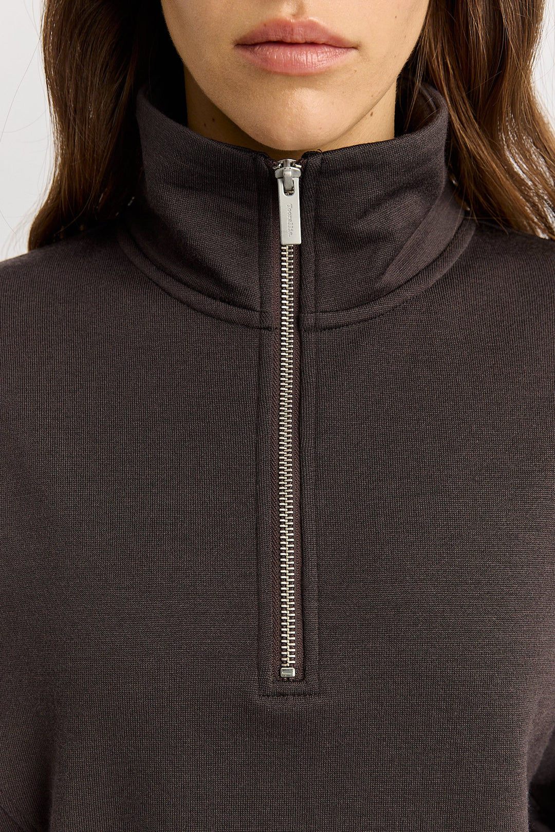 Lounge Cropped Zip Jumper | Date