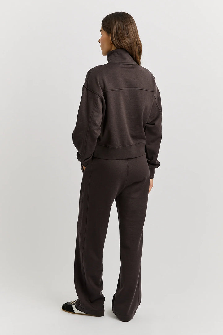 Lounge Cropped Zip Jumper | Date