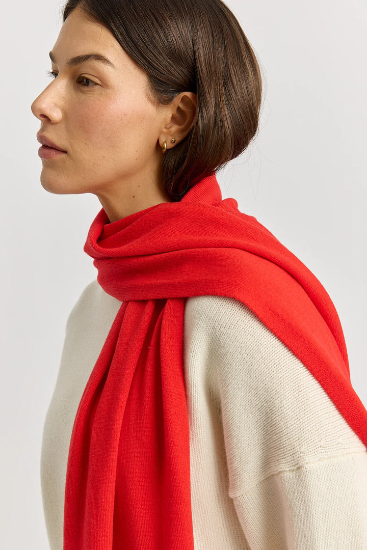 Ultrafine Merino Scarf | Poppy