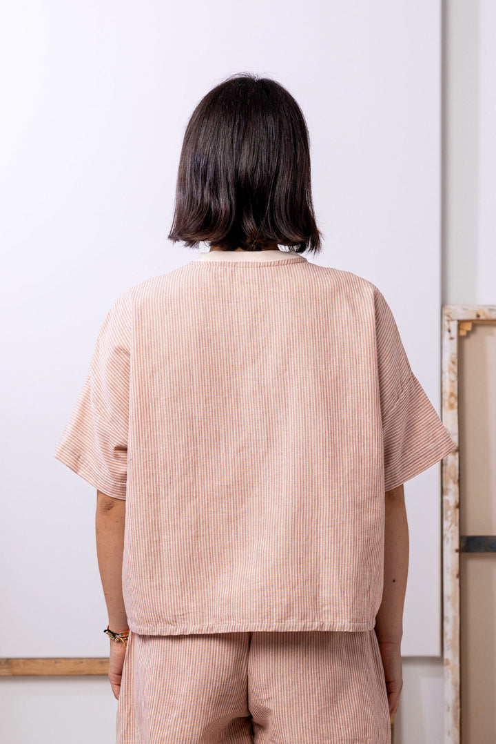 Joy Top | Pink Stripe