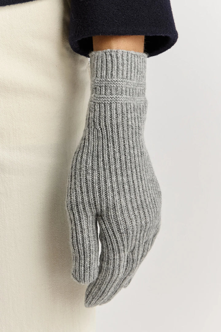 Fine Rib Glove | Light Ash