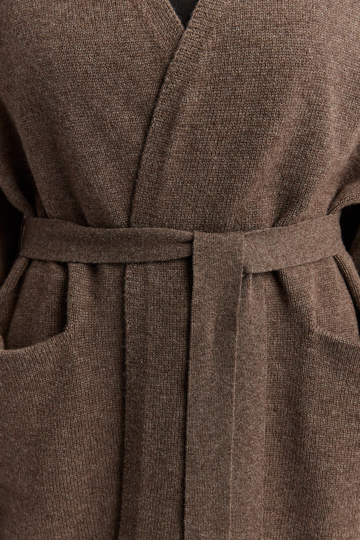 Relaxed Knit Cardigan | Mocha
