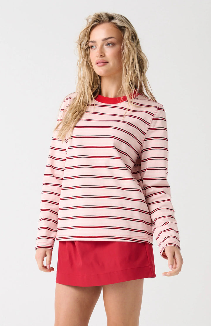 Felix Longsleeeve | Red/Pink Stripe