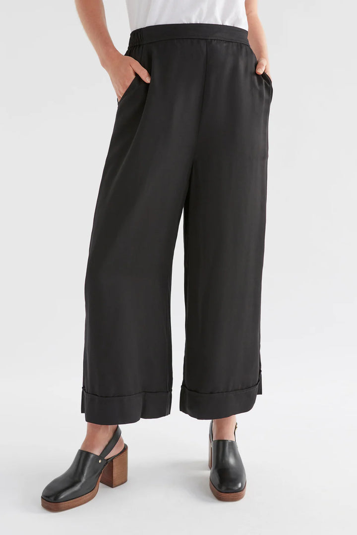 Wide Leg Culottes | Black