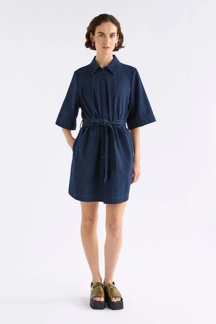 Dennem Dress | Dark Blue Rinse