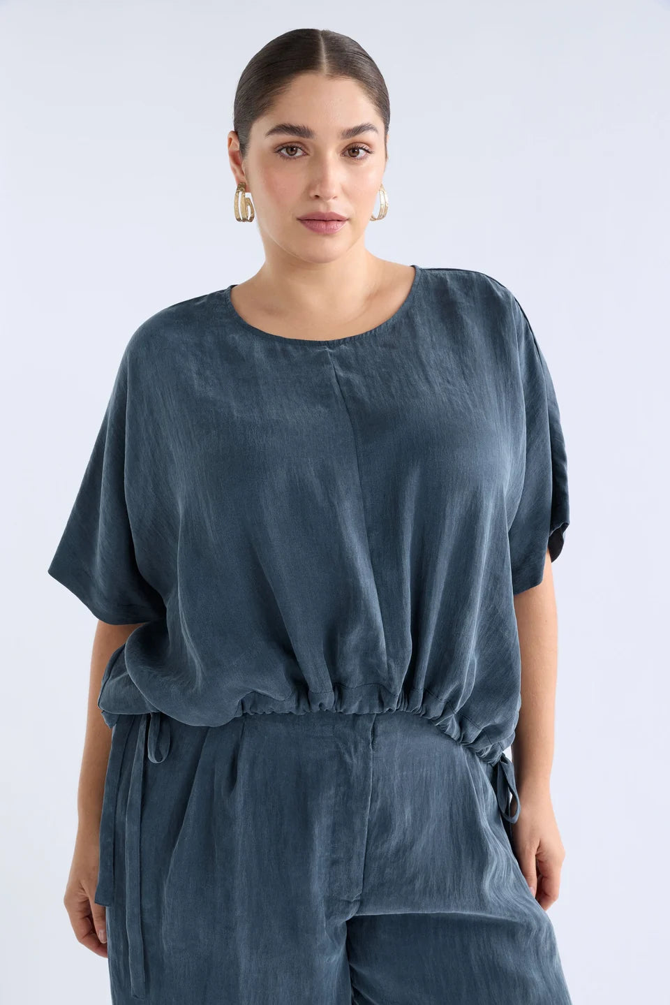 Delme Top | Blue Steel