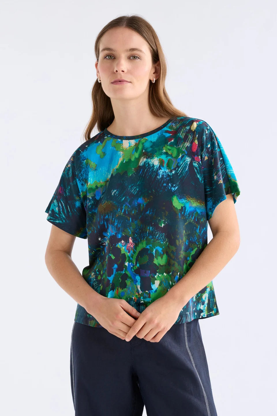 Haki S/S T-Shirt | Landskap Print
