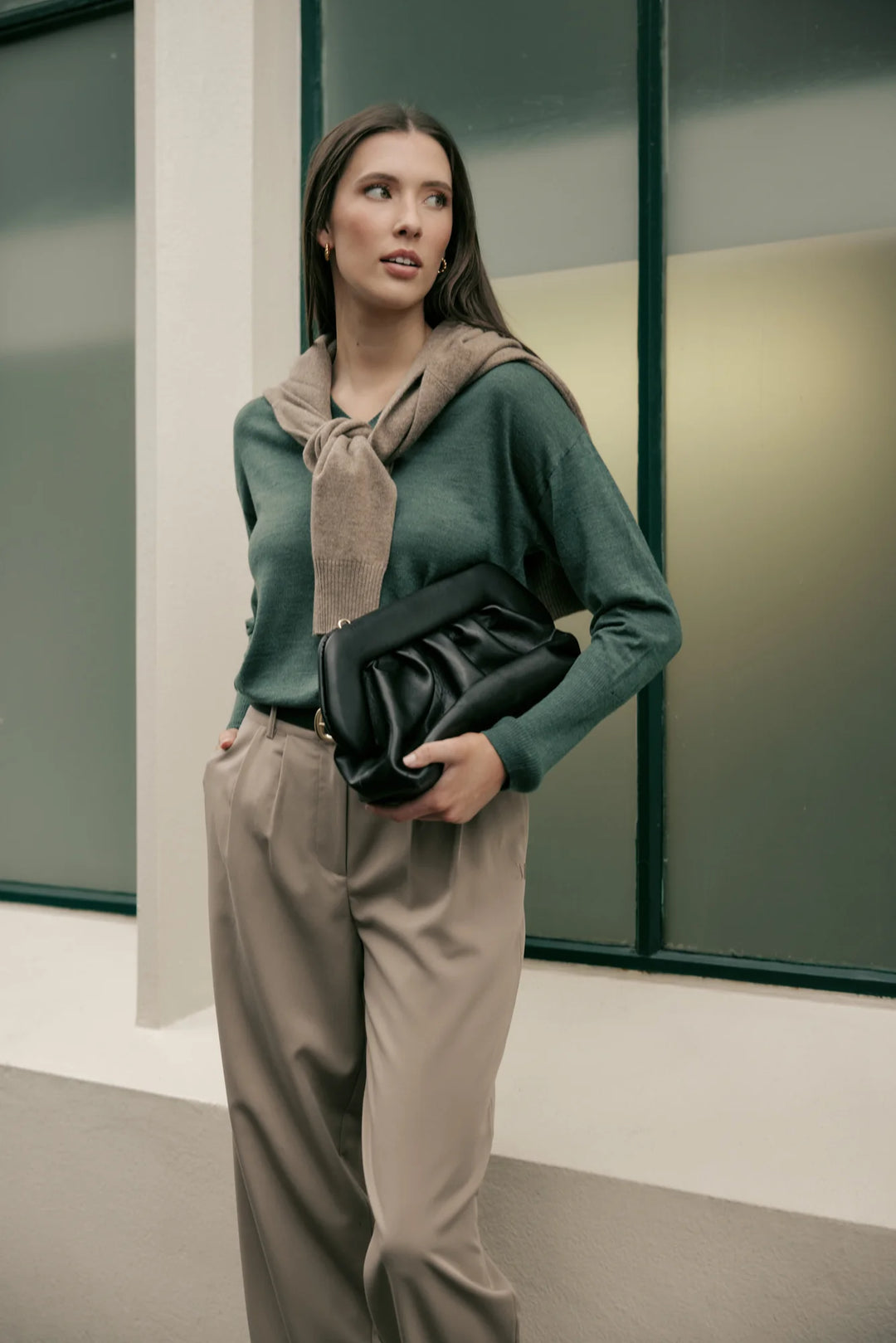 Ligne Tapered Pant | Ecru