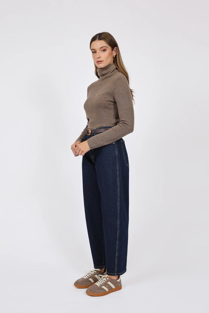 Alto Merino Roll Neck | Mushroom