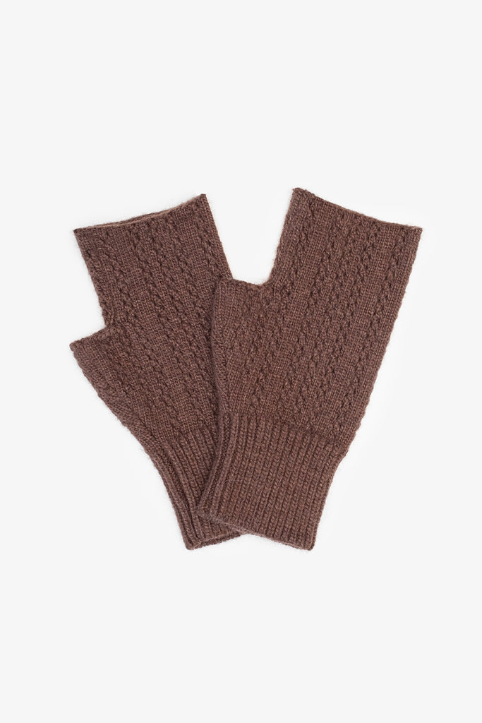 Florence Fingerless Gloves | Chocolate