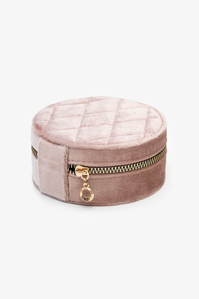 Velvet Jewellery Travel Box | Blush