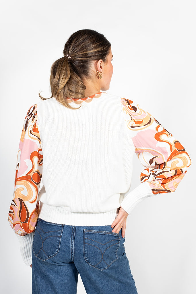 Hendrix Top | Cream & Floral