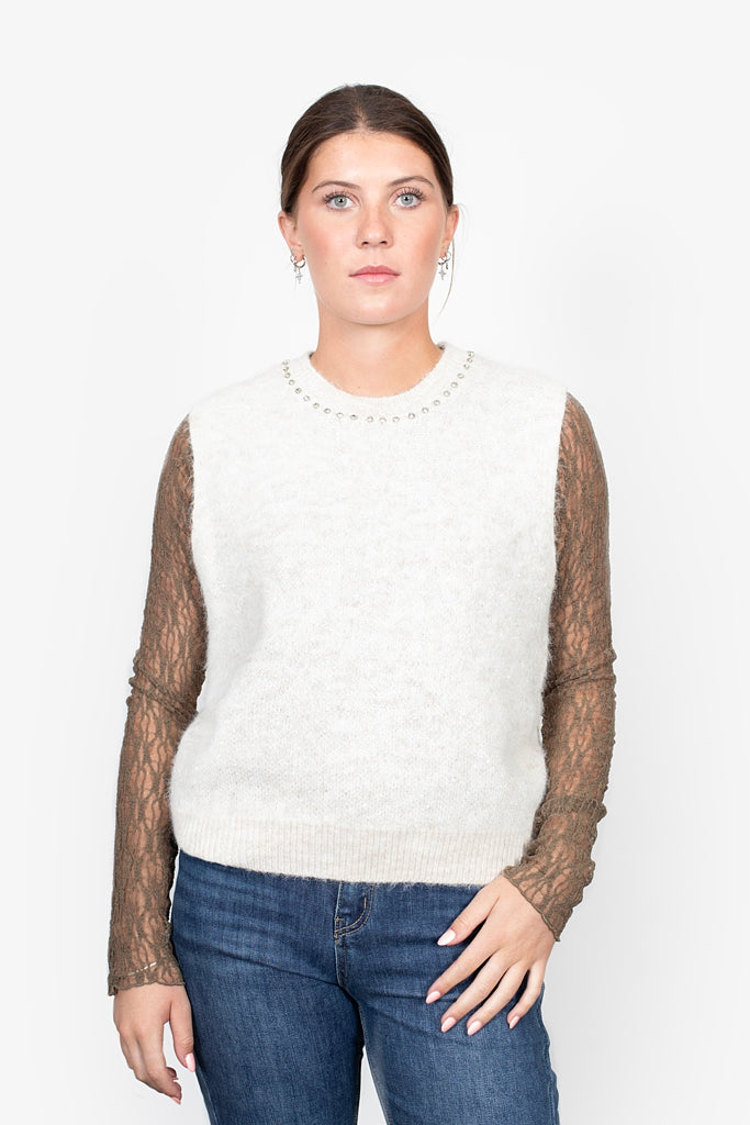Stella Vest | Oat Sparkle