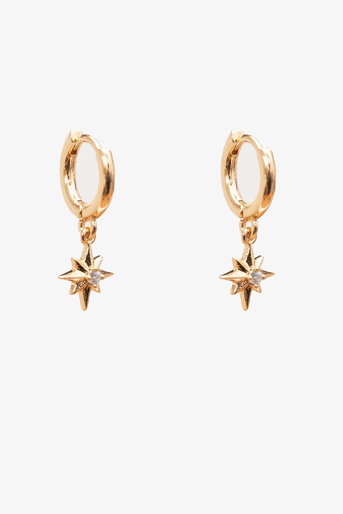 Petite Star Huggie | Gold